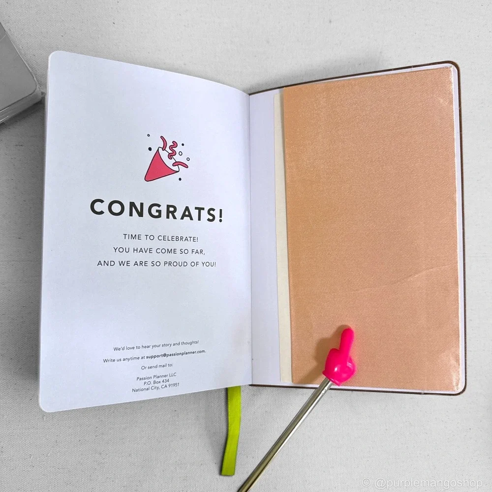 Passion Planner Daily Undated Radiant Rose Gold Planner | New Unused | 5.8